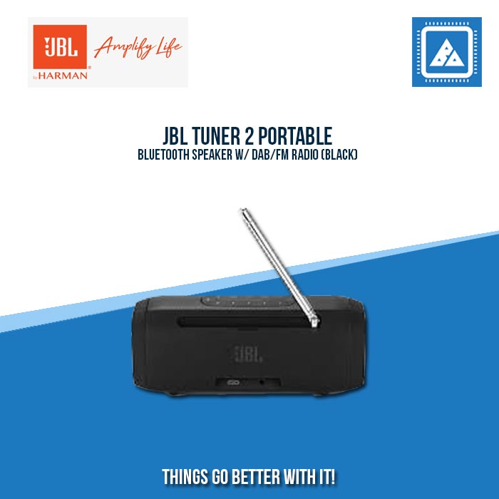 JBL TUNER 2 PORTABLE BLUETOOTH SPEAKER W/ DAB/FM RADIO (BLACK) JBL TUNER 2 PORTABLE BLUETOOTH SPEAKER W/ DAB/FM RADIO (BLACK)